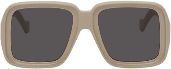 Loewe Beige Paula's Ibiza Dive Sunglasses LW40071U@5657A