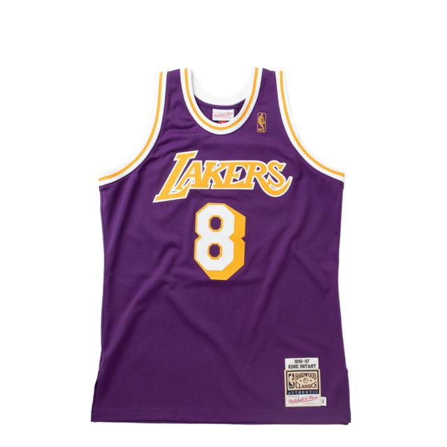 NBA AUTHENTIC JERSEY LOS ANGELES LAKERS ROAD 1996-97 KOBE BRYANT #8