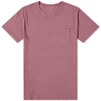Officine Générale Pocket T-Shirt "Plum Wine" W23MTEE202PRE-PLM