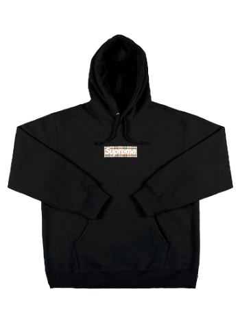 Supreme Burberry x Box Logo Hooded Sweatshirt SS22SW45 BLACK