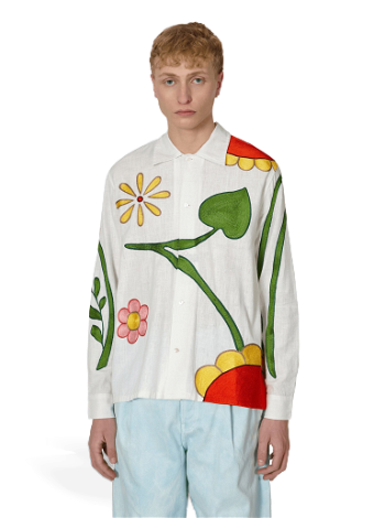 Sky High Farm Embroidered Flower Shirt SHF03B001 2