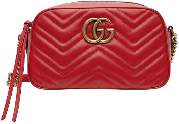 Gucci Red Small GG Marmont 447632 AABZB