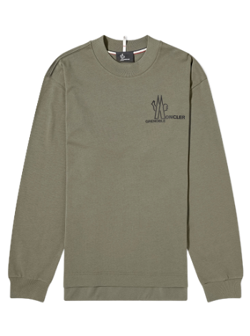 Moncler Grenoble Long Sleeve T-Shirt Green 8D000-01-83927-830