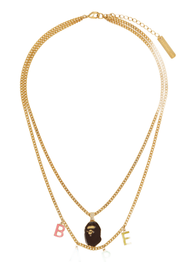 Ape Head Double Chain Necklace