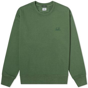 C.P. Company Cotton Diagonal Fleece Logo Sweatshirt CMSS098B-110044R-649