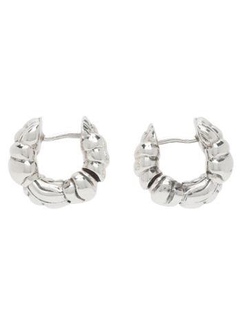 Bottega Veneta Mini Pleat Hoop Earrings 731900 V5070