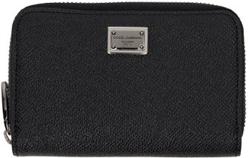Dolce & Gabbana Black Dauphine Zip Bifold Wallet BP2522AG219