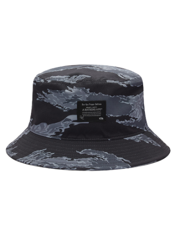 BAPE Tiger Camo Bucket Hat Black 001HTI701005F-BLK