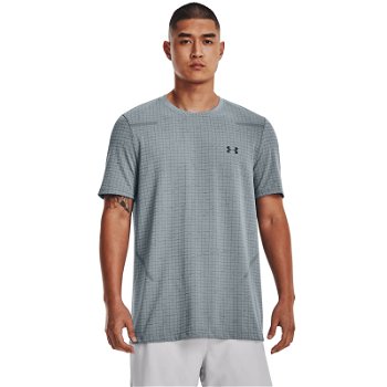 Under Armour Seamless Grid Ss Blue 1376921-465