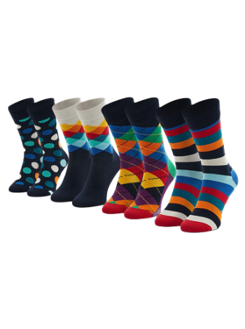 Happy Socks 4-Pack Multi-color Socks Gift Set XMIX09-6050