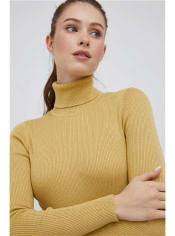 Polo by Ralph Lauren Metallic Ribbed Knit Long Sleeve Turtleneck Sweater 200808141011