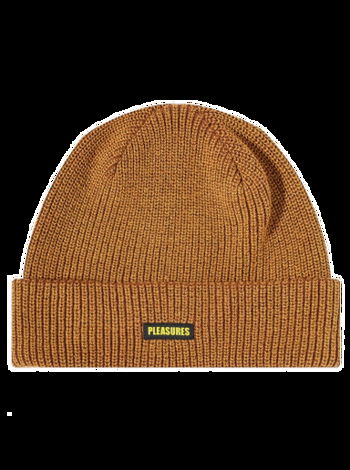 Pleasures Impact Logo Beanie P22F063-TAN