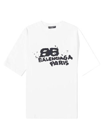 Balenciaga Dirty Paris Logo Tee 612966-TNVN4-9040