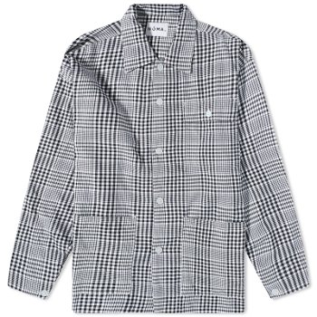 NOMA t.d. Gingham Check Overshirt N35-ID-01-BLK