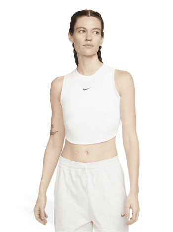 Nike Sportswear Essentials Women's Ribbed Cropped Tank Top FB8279-100