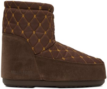 Moon Boot Icon Low Nolace Quilted Boots "Brown" 14094800