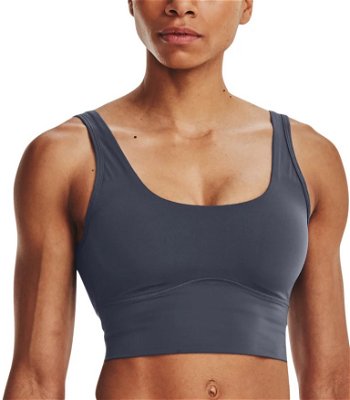 Under Armour Meridian Fitted Crop Tank-GRY 1373924-044