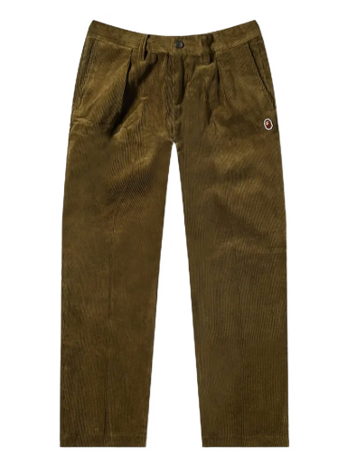 One Point Loose Fit Corduroy Pant Olive Drab