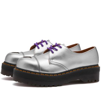 Dr. Martens Women's x MadeMe 1461 Quad in Silver Alumix, Size UK 3 | END. Clothing 32162040