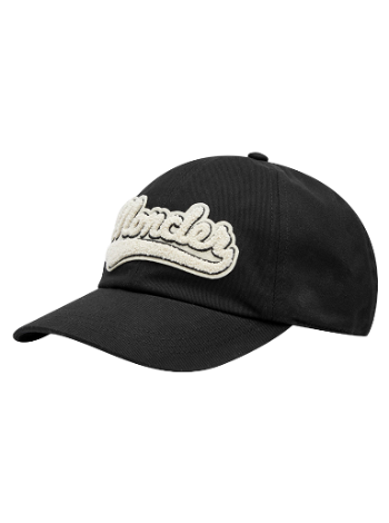 Moncler Varsity Logo Baseball Cap Black 3B000-03-0U162-999