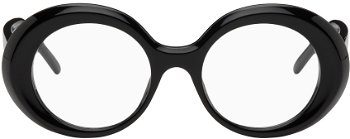 Loewe Black Oversized Round Glasses LW50046IW49001