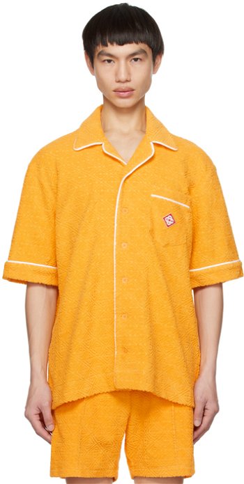 Casablanca Jacquard Shirt MS23-SH-085-01 TERRY CLOTH CITRU