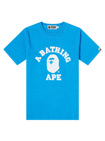 BAPE Overdye College T-Shirt Blue 001CSJ302012L-BLE