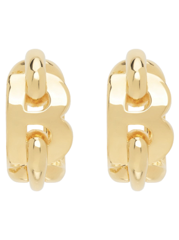 Balenciaga B Chain Hoop Earrings 748176 TZ99G