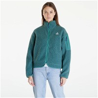 "Arctic Wolf" Polartec Oversized Fleece Full-Zip Jacket Green