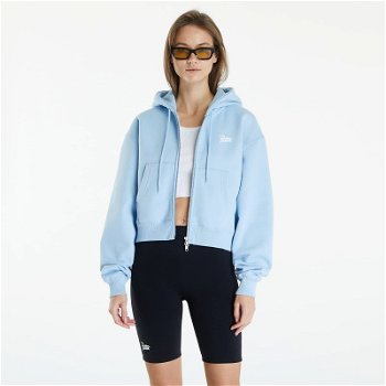 Patta Femme Basic Crop Zip Up Hooded Sweater Blue Bell POC-BF24-2050-331-0267-023
