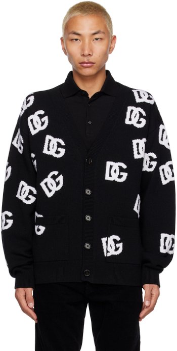 Dolce & Gabbana Black 'DG' Cardigan GXN39TJCVA3