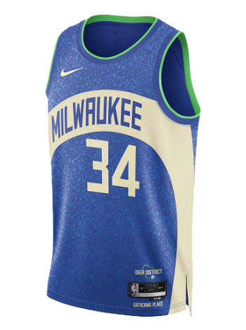Nike Dri-FIT NBA Swingman Giannis Antetokounmpo Milwaukee Bucks City Edition 2023/24 Jersey DX8509-407