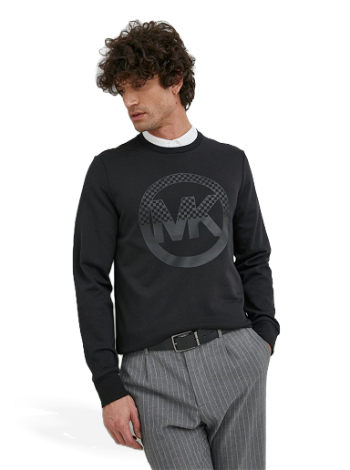 Michael Kors Checkerboard Logo-Print Crewneck Sweatshirt CR351J24NF