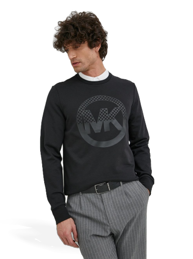 Checkerboard Logo-Print Crewneck Sweatshirt