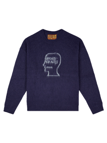Brain Dead Logohead Pile Crewneck Sweater BDW22O12002639NY01