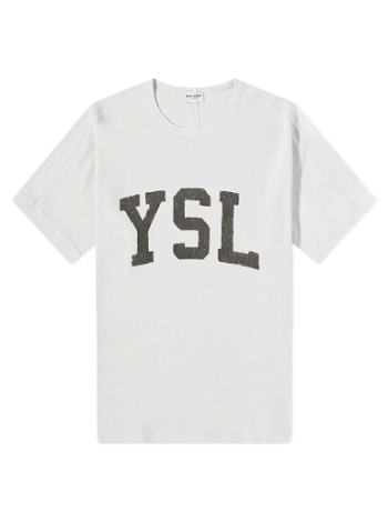 Saint Laurent Ysl College Logo Tee 667856Y36JG-9766