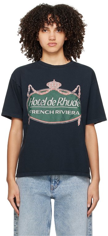 Rhude Black 'Riviera' T-Shirt RHPS24TT09012610