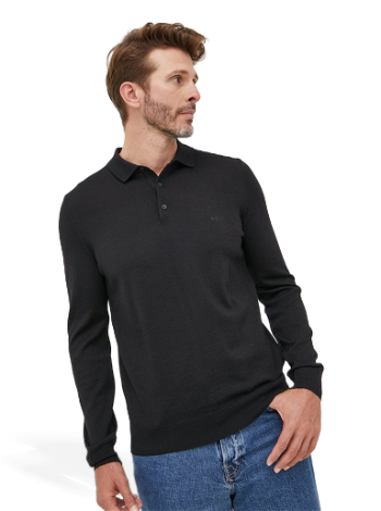 BOSS Polo Sweater Virgin Wool Logo 50476357