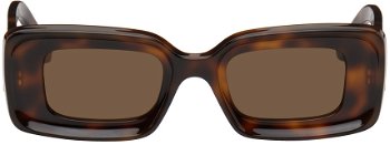 Loewe Tortoiseshell Rectangular Sunglasses LW40101IW4652E 192337118579