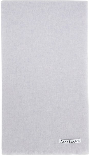 Acne Studios Gray Soft Wool Scarf CA0150-