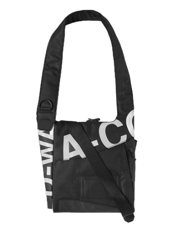 A-COLD-WALL* Typographic Logo Ripstop Cross Body Bag ACWUG067-BLK