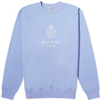 Sporty & Rich Crown Embroidered Crew Sweat CRAW2343NI