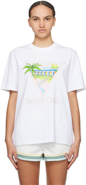 Casablanca Tennis Club Icon T-Shirt U-MPS24-JTS-001-01