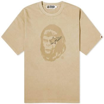 BAPE A Bathing Ape WGM Garment Dyed T-Shirt 001CSK301318M-BGE