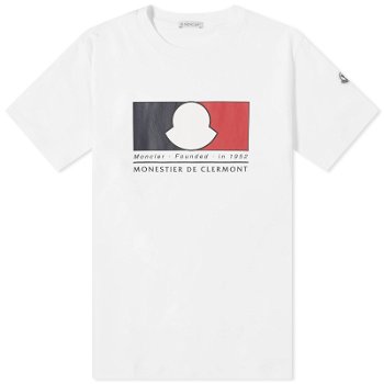Moncler Box Logo T-Shirt White 8C000-19-8390T-002