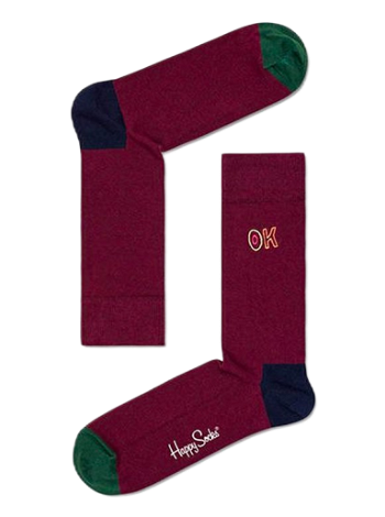Happy Socks Embroidery Ok Sock BEOK01-4500