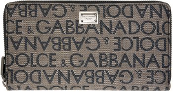 Dolce & Gabbana Brown & Black Jacquard Wallet BP1672AJ705