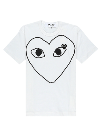 Comme des Garçons PLAY Outline Heart Logo T-Shirt P1T102 1