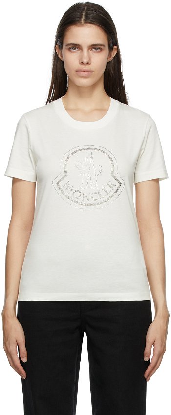 Moncler Crystal-Cut Logo T-Shirt G20938C00008829FB