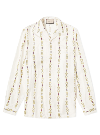 Gucci Horsebit Vacation Shirt Ivory 751446-ZANR7-9399
